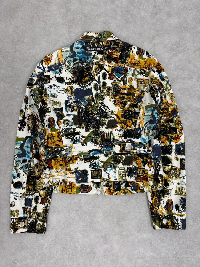 SS2000 Jean Paul Gaultier Basquiat Zip-up White Jacket - Image 6
