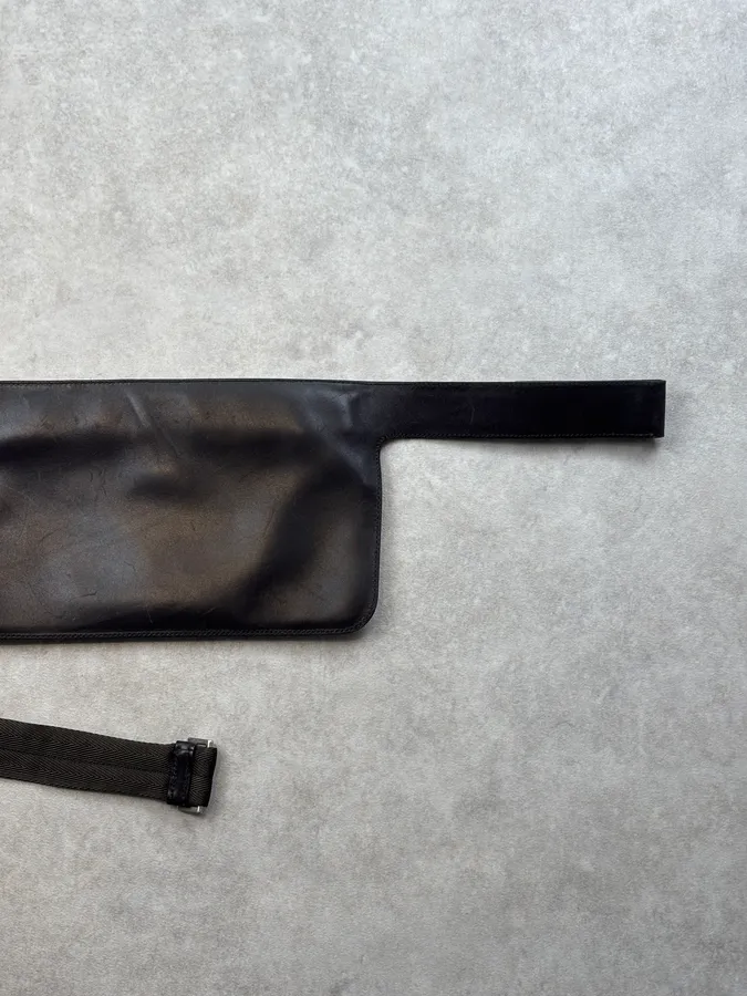 SS2000 Prada Dark Brown Leather Shoulder Bag - Image 8