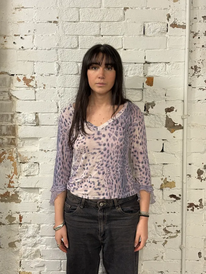 SS2000 Roberto Cavalli Pink Leopard Top - Image 2