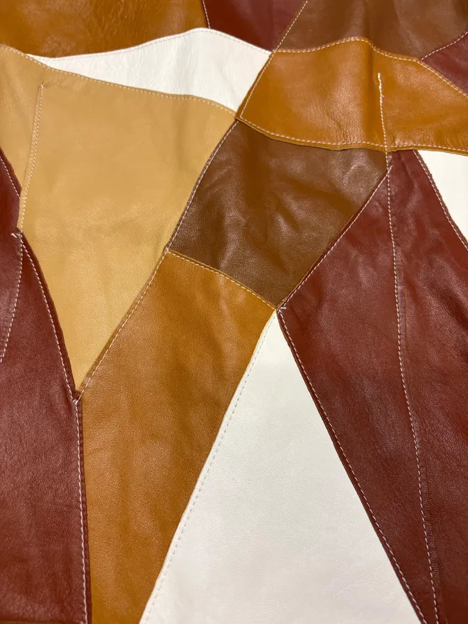 SS2001 Dolce & Gabbana Patchwork Leather Shirt Jacket - Image 10