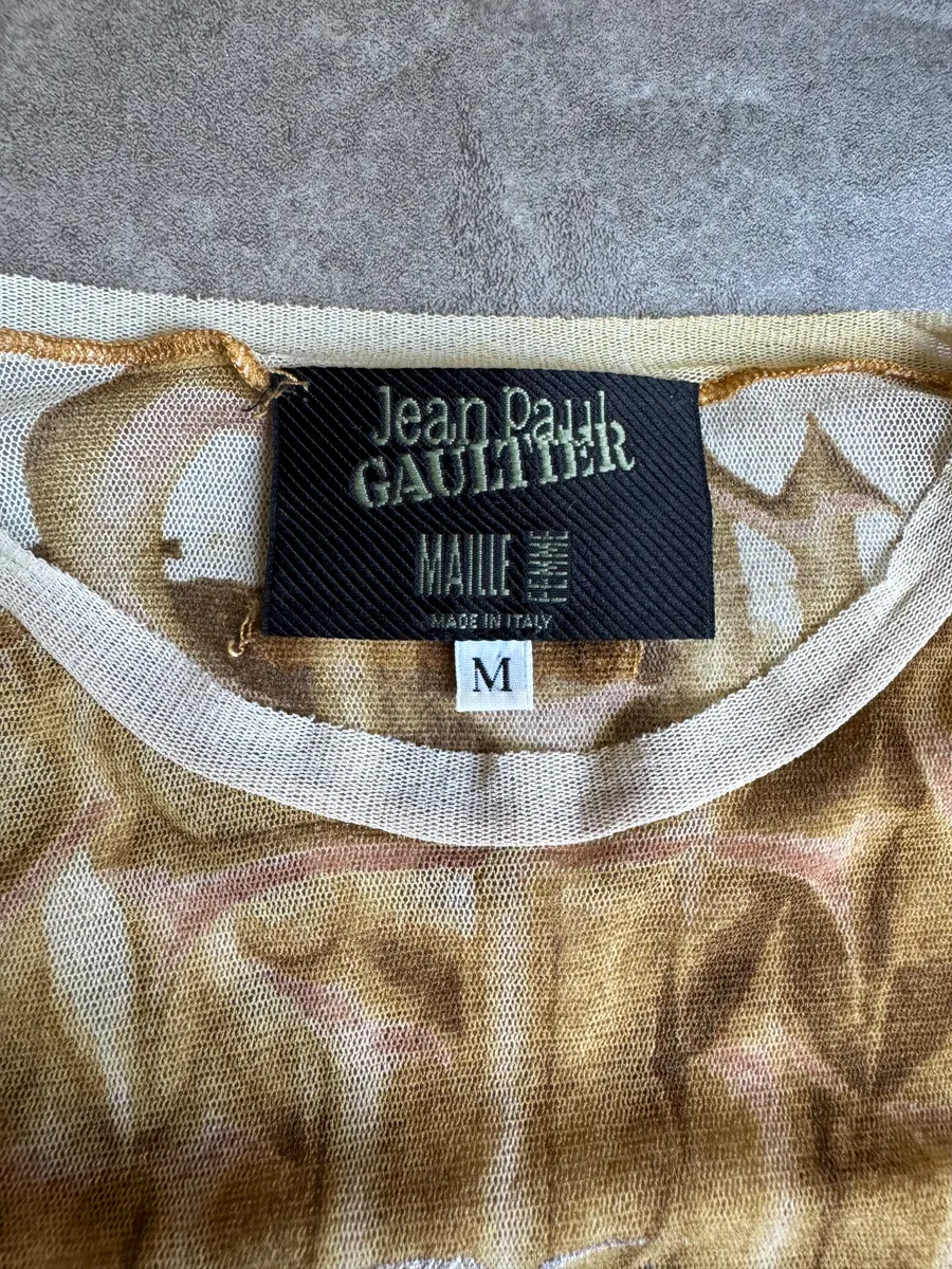 SS2001 Jean Paul Gaultier Double Satan Mesh Top - Image 10