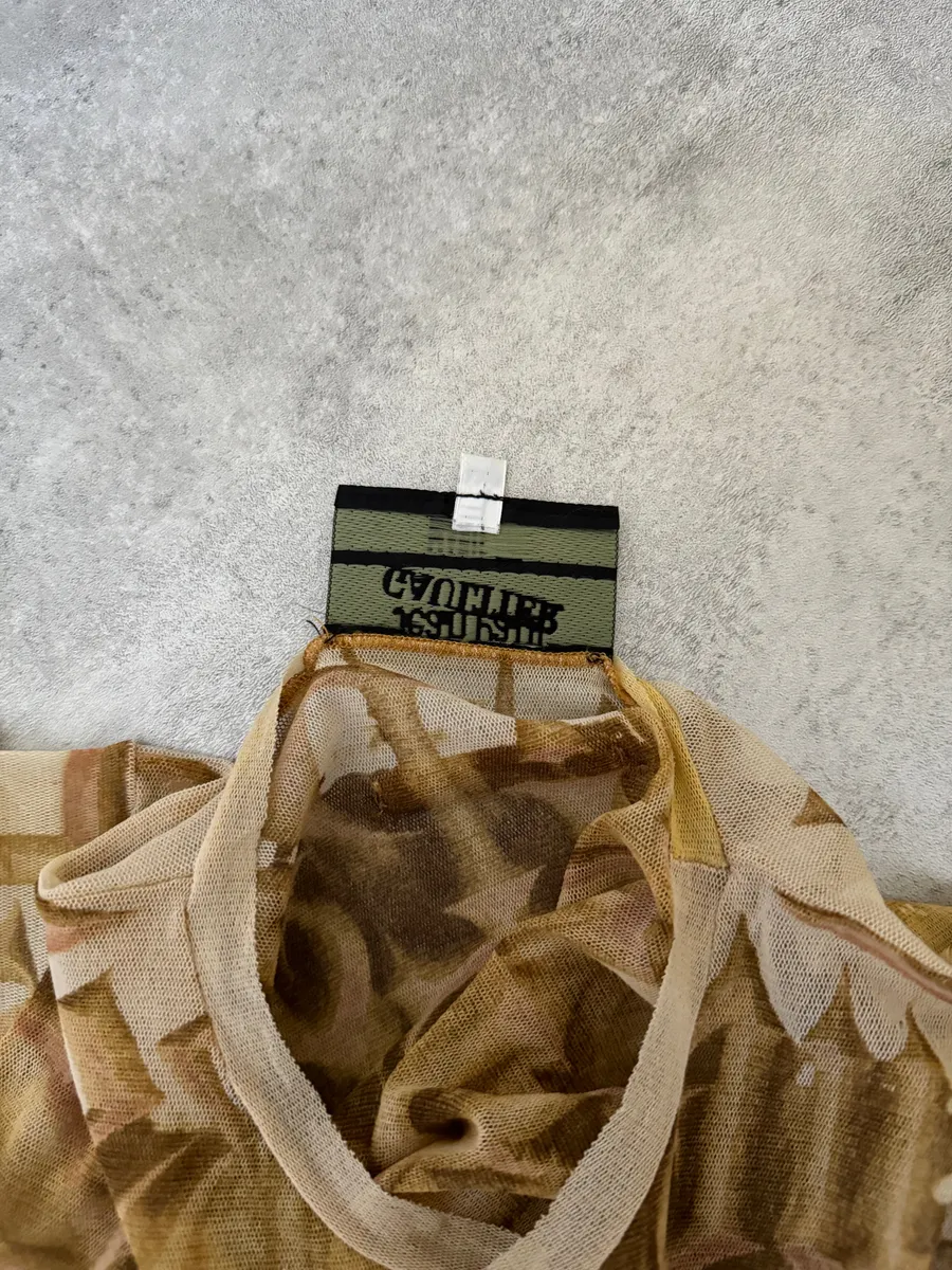 SS2001 Jean Paul Gaultier Double Satan Mesh Top - Image 9