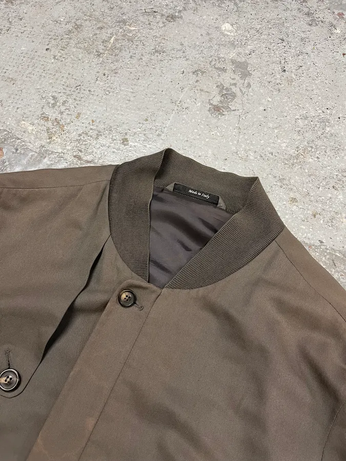 SS2001 Maison Martin Margiela Taupe Buttoned Jacket - Image 5