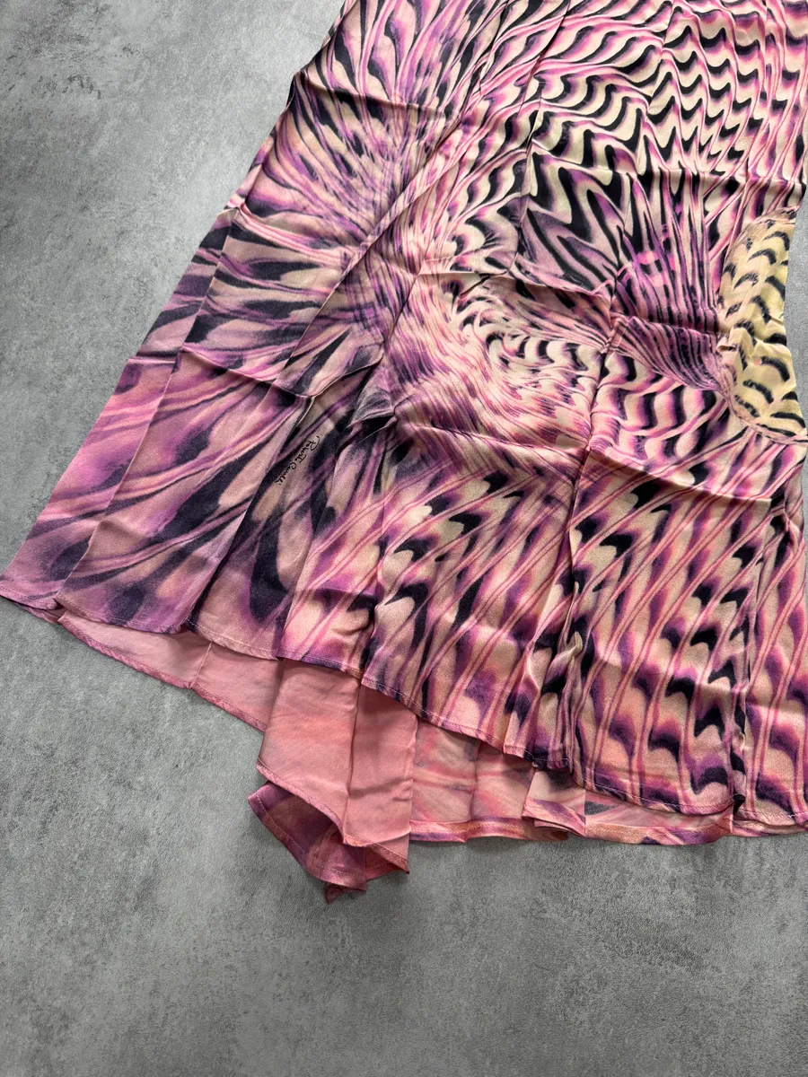 SS2001 Roberto Cavalli Psychadelic Pink Skirt - Image 8