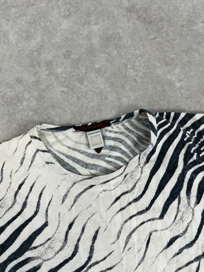 SS2001 Roberto Cavalli Zebra Black & White Longsleeves - Image 5