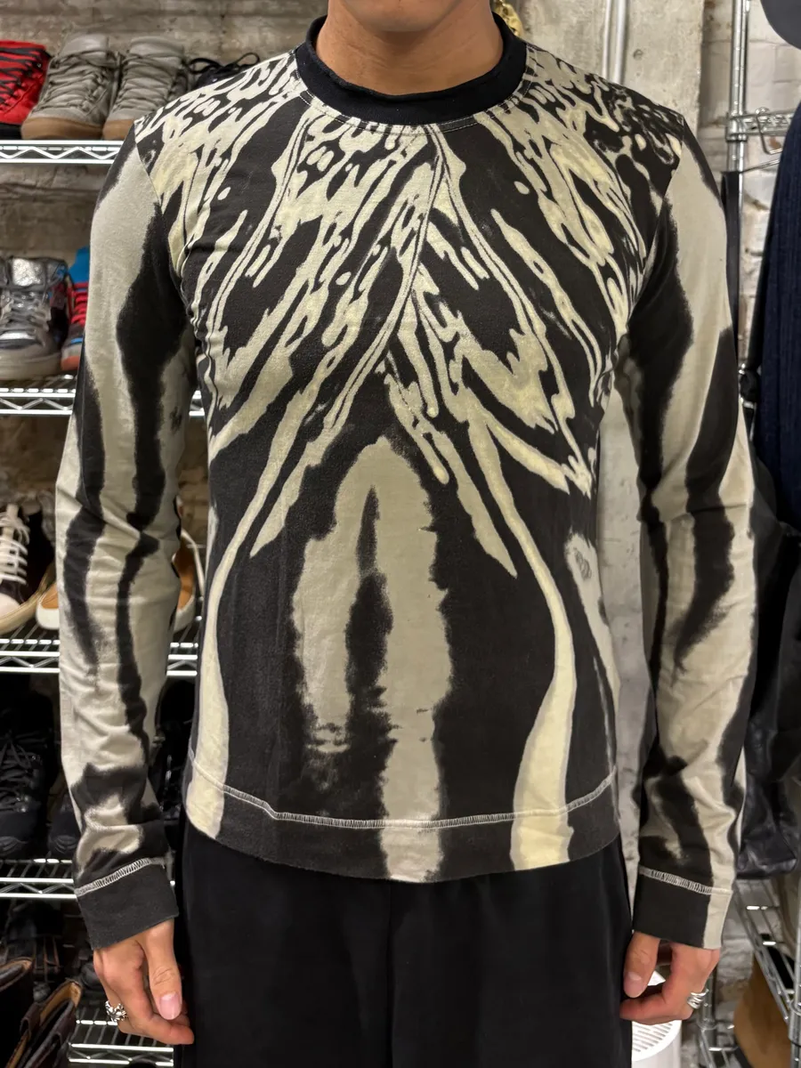 SS2002 Cavalli Black & White Hallucination Longsleeves - Image 2