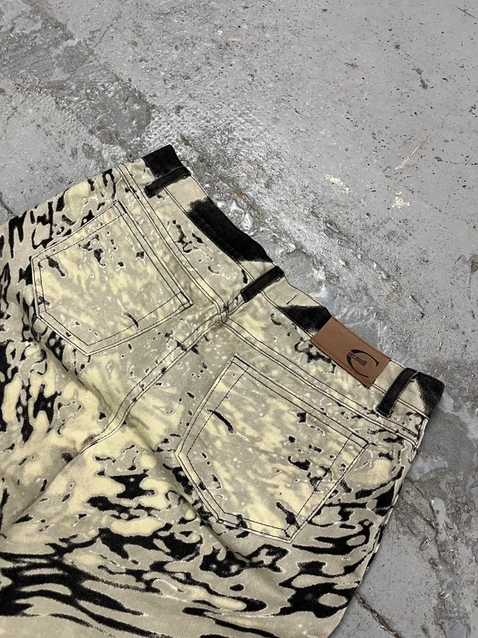 SS2002 Cavalli Black & White Pyscho Hallucination Pants - Image 9