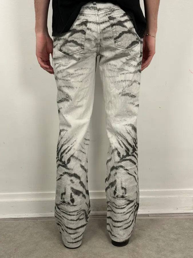 SS2002 Cavalli Black & White Zebra Safari Pants - Image 4