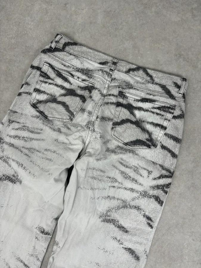 SS2002 Cavalli Black & White Zebra Safari Pants - Image 7