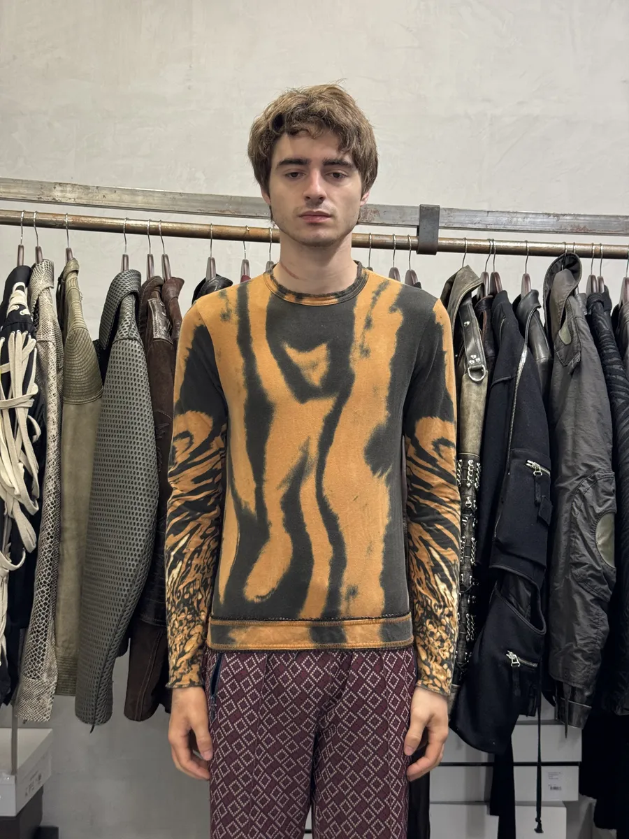 SS2002 Cavalli Orange & Black Hallucination Longsleeves - Image 4
