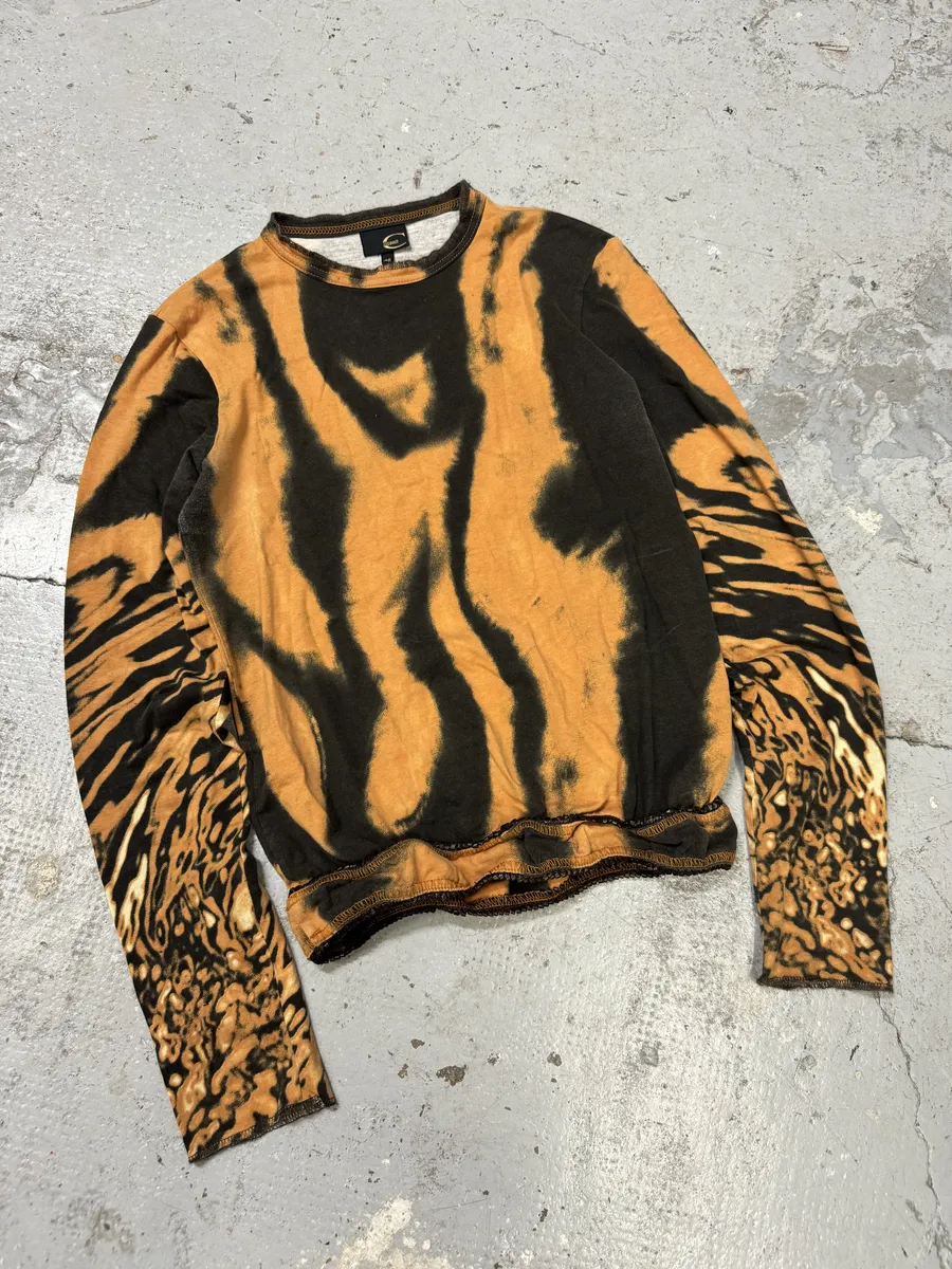 SS2002 Cavalli Orange & Black Hallucination Longsleeves - Image 6