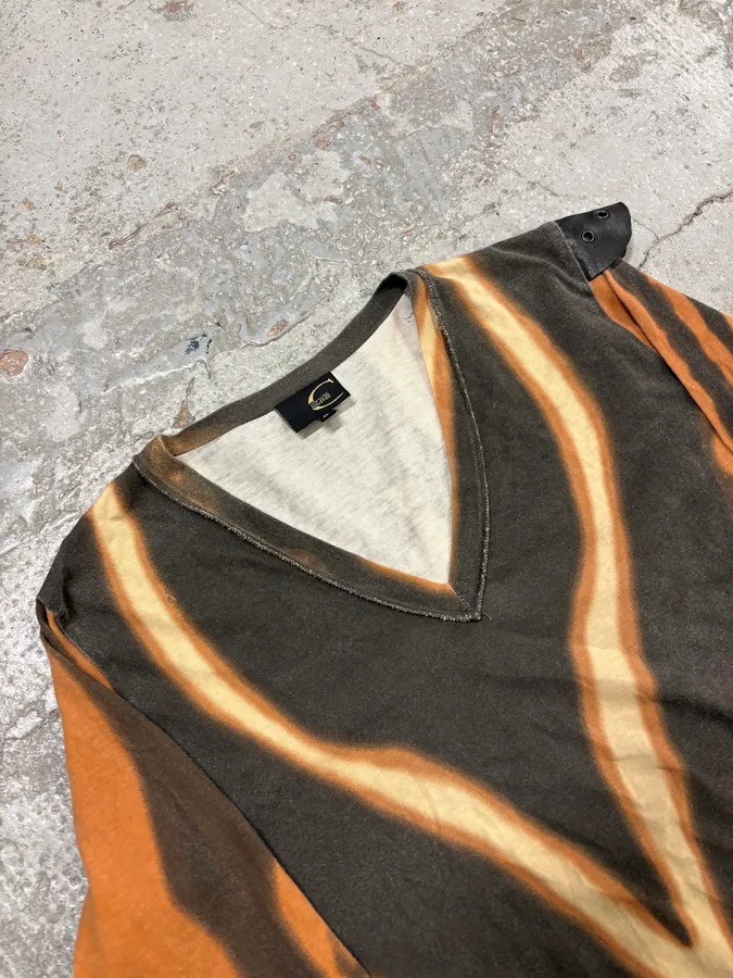 SS2002 Cavalli Orange Lava Hallucination Longsleeve T-Shirt - Image 5