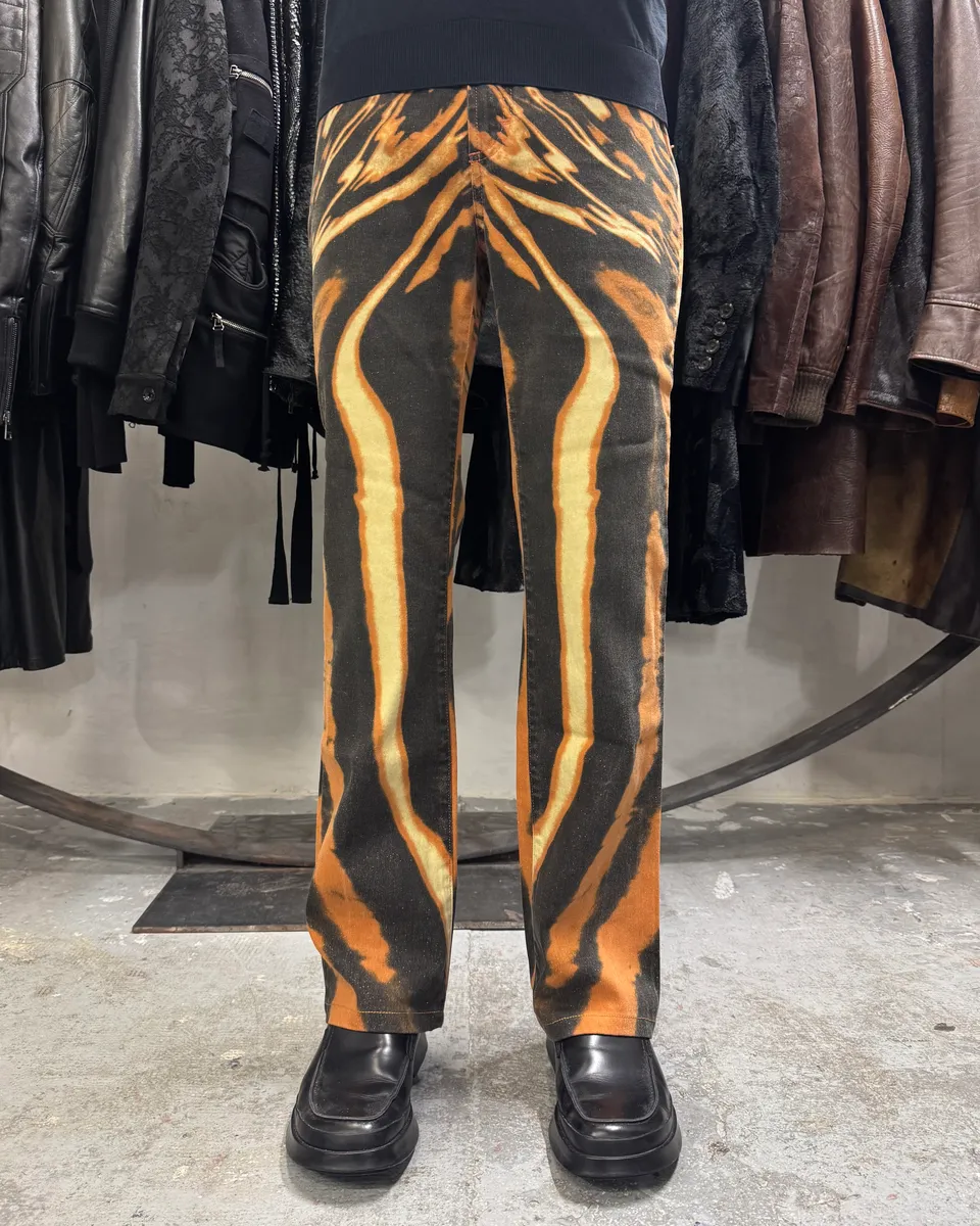 SS2002 Cavalli Pumpkin Psycho Hallucination Pants