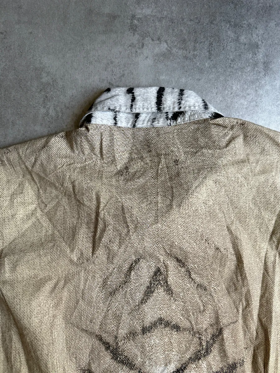 SS2002 Cavalli Zebra Camel Faded Short Sleeves Shirt - Image 9