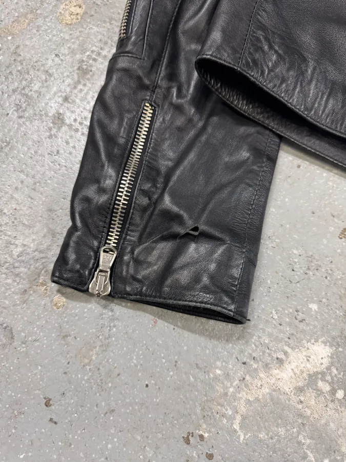 SS2002 Dolce & Gabbana Multi-Zip Cropped Leather Jacket - Image 14
