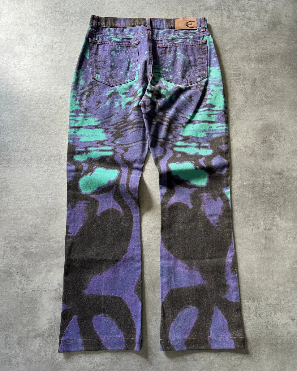 SS2002 Just Cavalli Hallucination purple Zebra Design Jeans - Image 2