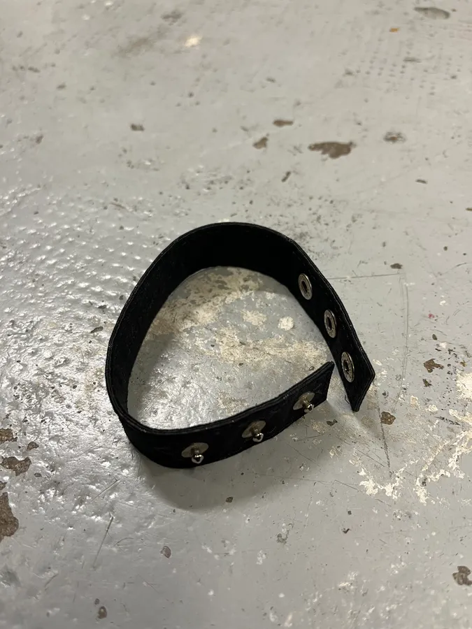 SS2002 Louis Vuitton Monogram Button Black Bracelet - Image 7