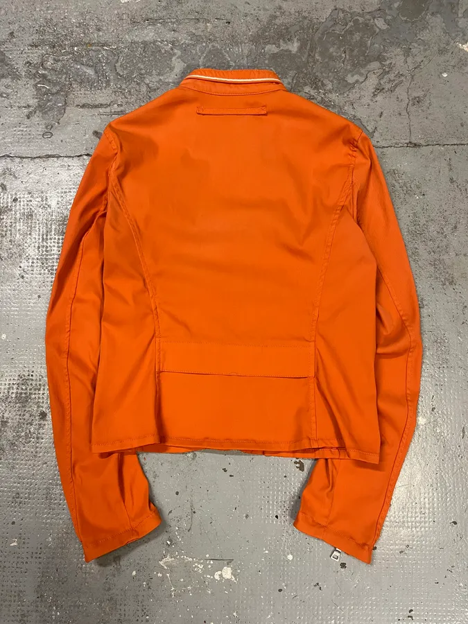 SS2002 Prada Orange Nylon Biker Jacket - Image 4