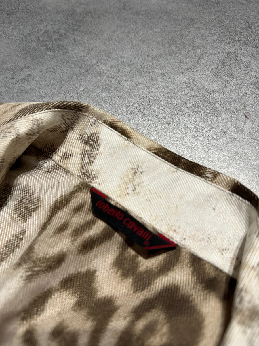 SS2002 Roberto Cavalli Leopard V Shirt Top - Image 6