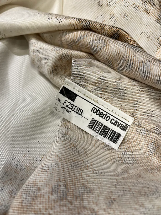 SS2002 Roberto Cavalli Leopard White Longsleeves Shirt - Image 10
