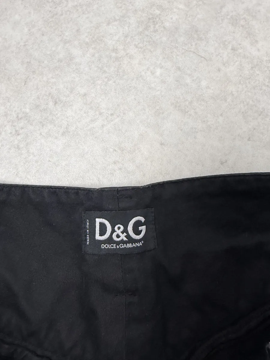 SS2003 Dolce & Gabbana Black Aviator Cargo Obscure Pants - Image 12