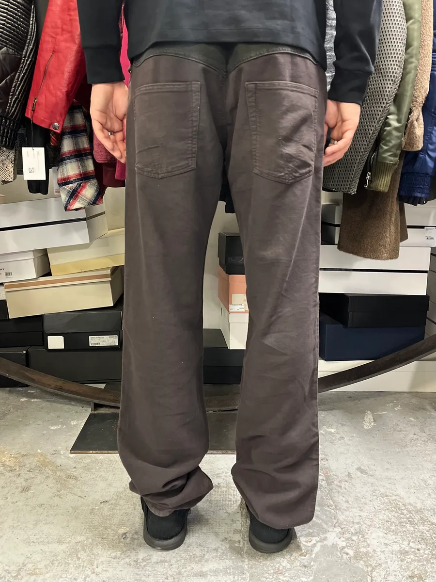 SS2003 Dolce & Gabbana Brown Soft Pants - Image 2