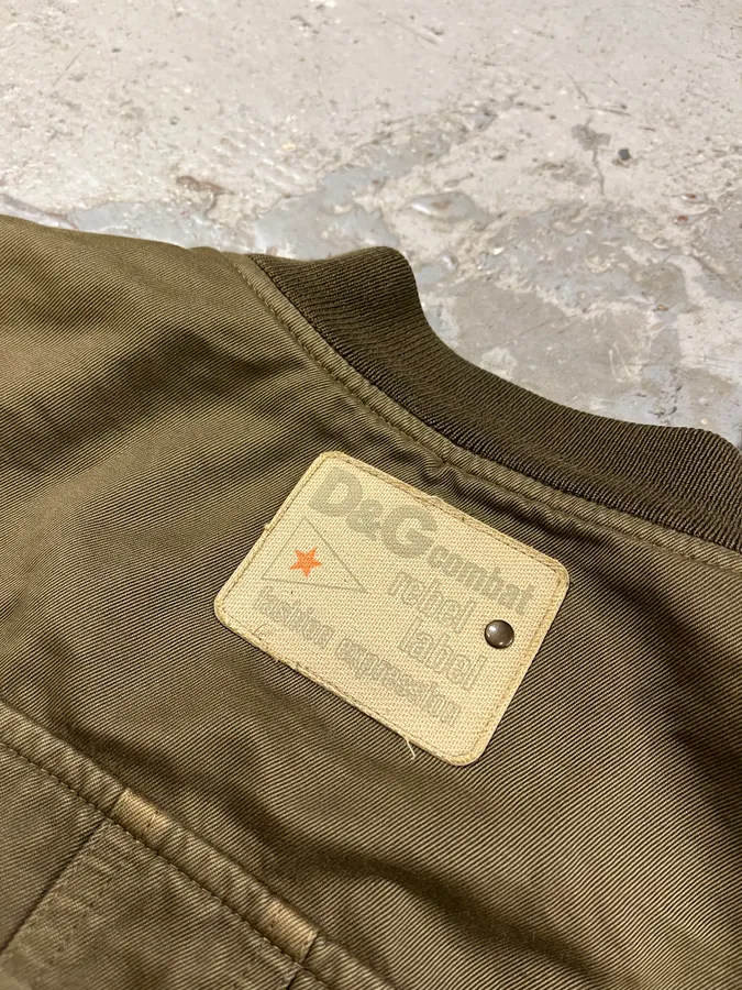 SS2003 Dolce & Gabbana Combat Military Multi Pockets Olive Jacket - Image 10