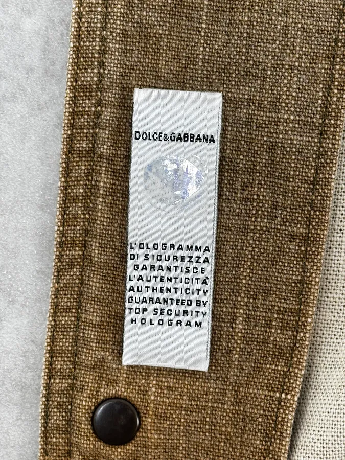 SS2003 Dolce & Gabbana Faded Beige Combat Light Jacket - Image 13