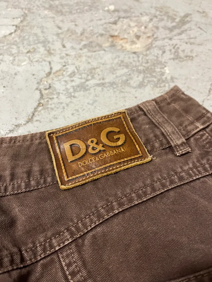 SS2003 Dolce & Gabbana Full Zip Aviator Parachute Cargo Brown Pants - Image 13