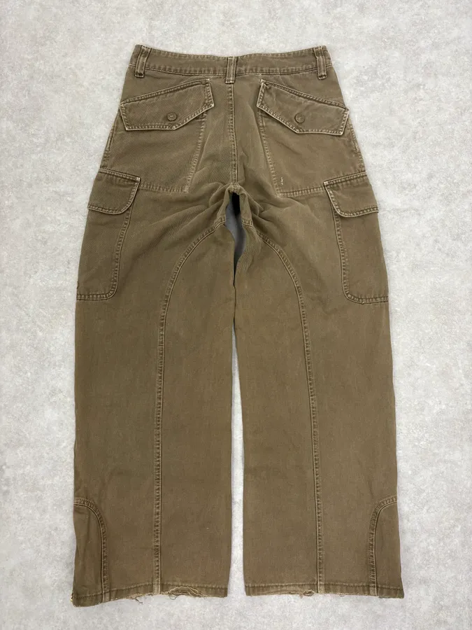 SS2003 Dolce & Gabbana Green Cargo Multipockets Pants - Image 7