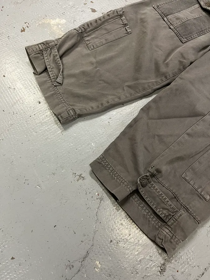 SS2003 Dolce & Gabbana Grey Utility Military Cargo Shorts - Image 6
