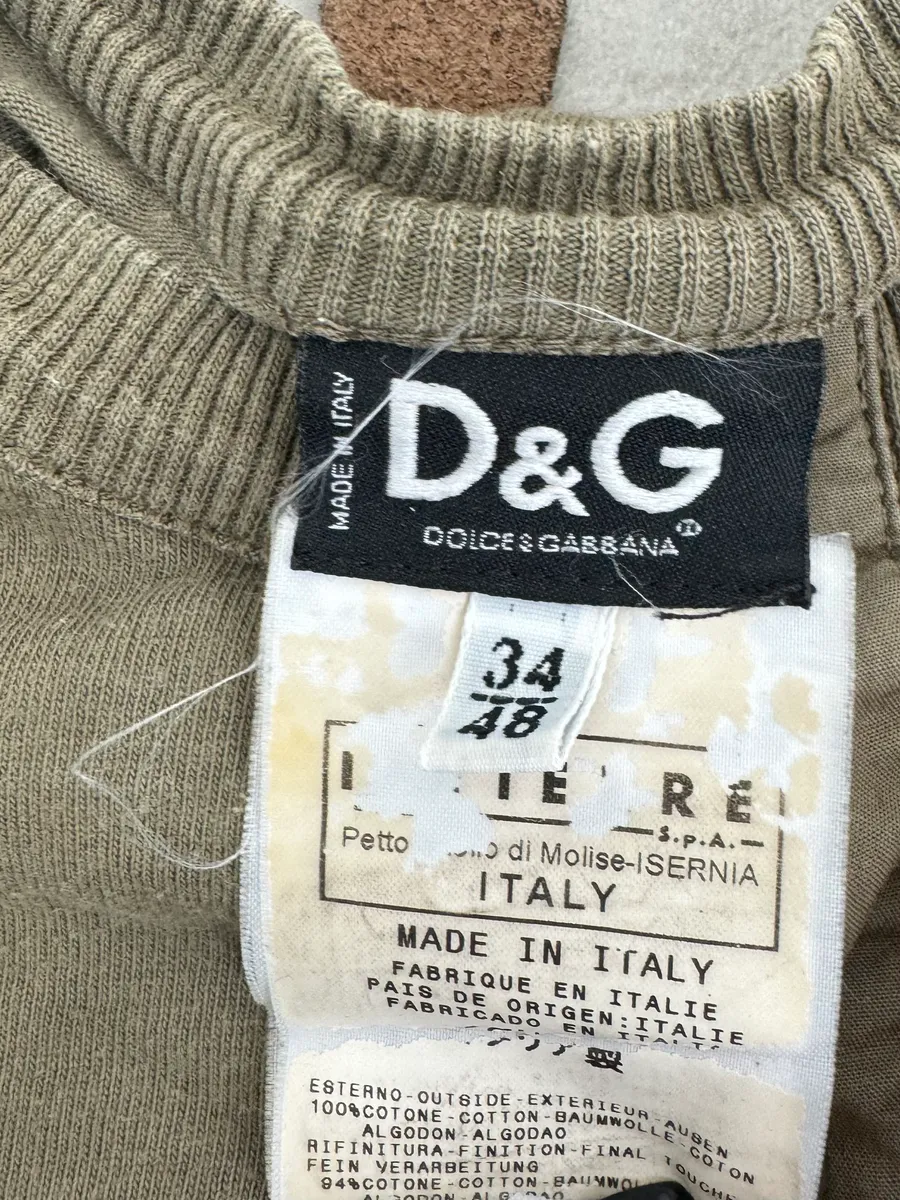 SS2003 Dolce & Gabbana Military Green Cargo Henley Longsleeves - Image 10