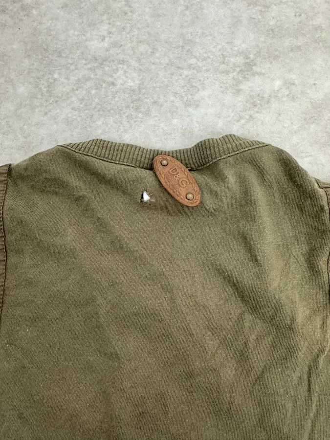 SS2003 Dolce & Gabbana Military Green Cargo Henley Longsleeves - Image 11