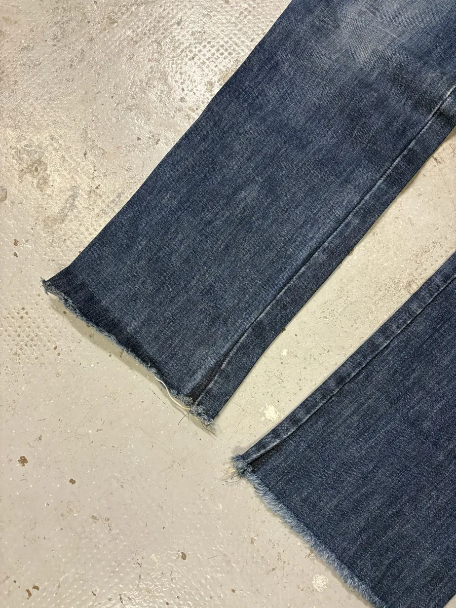 SS2003 Dolce & Gabbana Sex Buttoned Blue Denim Jeans - Image 9