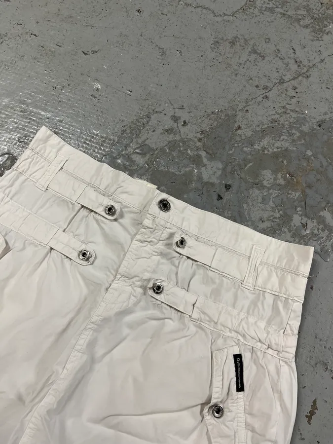 SS2003 Dolce & Gabbana White Utility Skirt - Image 2