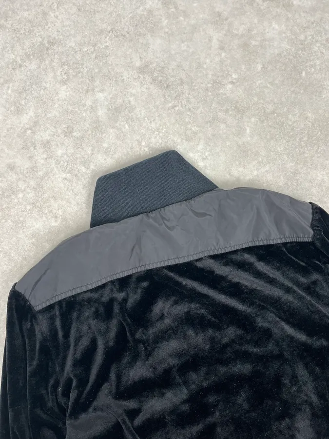SS2003 Gucci Black Velvet GG Logo Zip Jacket - Image 7
