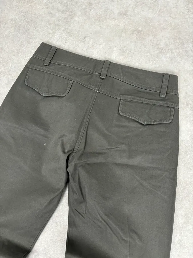 SS2003 Gucci Olive Green Minimalist Pants by Tom Ford - Image 7