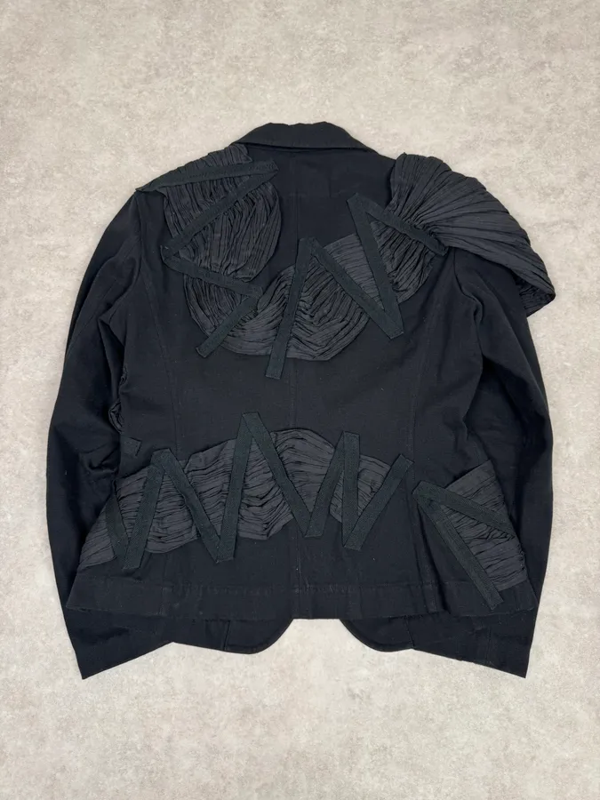 SS2003 Issey Miyake Black Blazer Plissed Jacket - Image 5