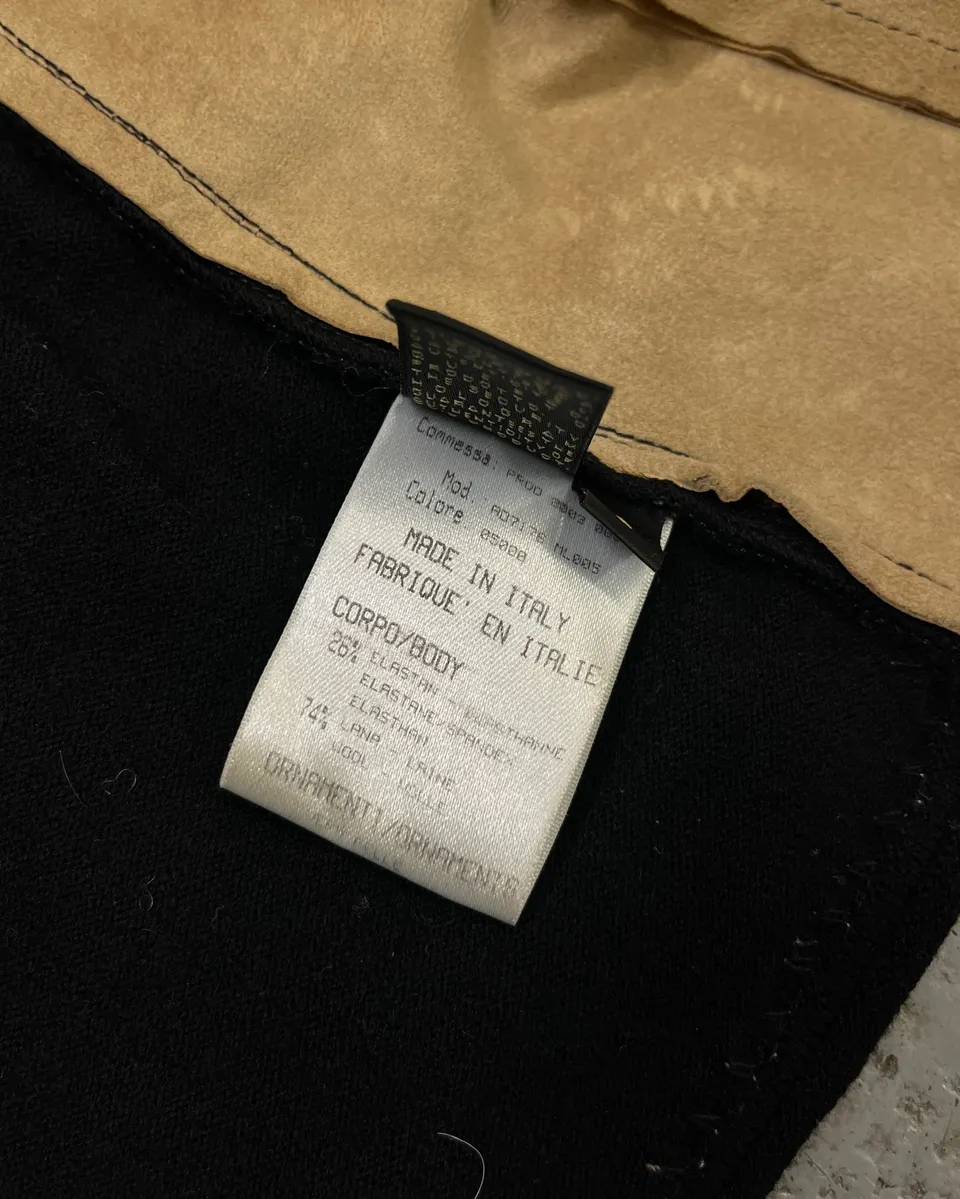 SS2003 Roberto Cavalli Black Contrast Biker Light Jacket - Image 12