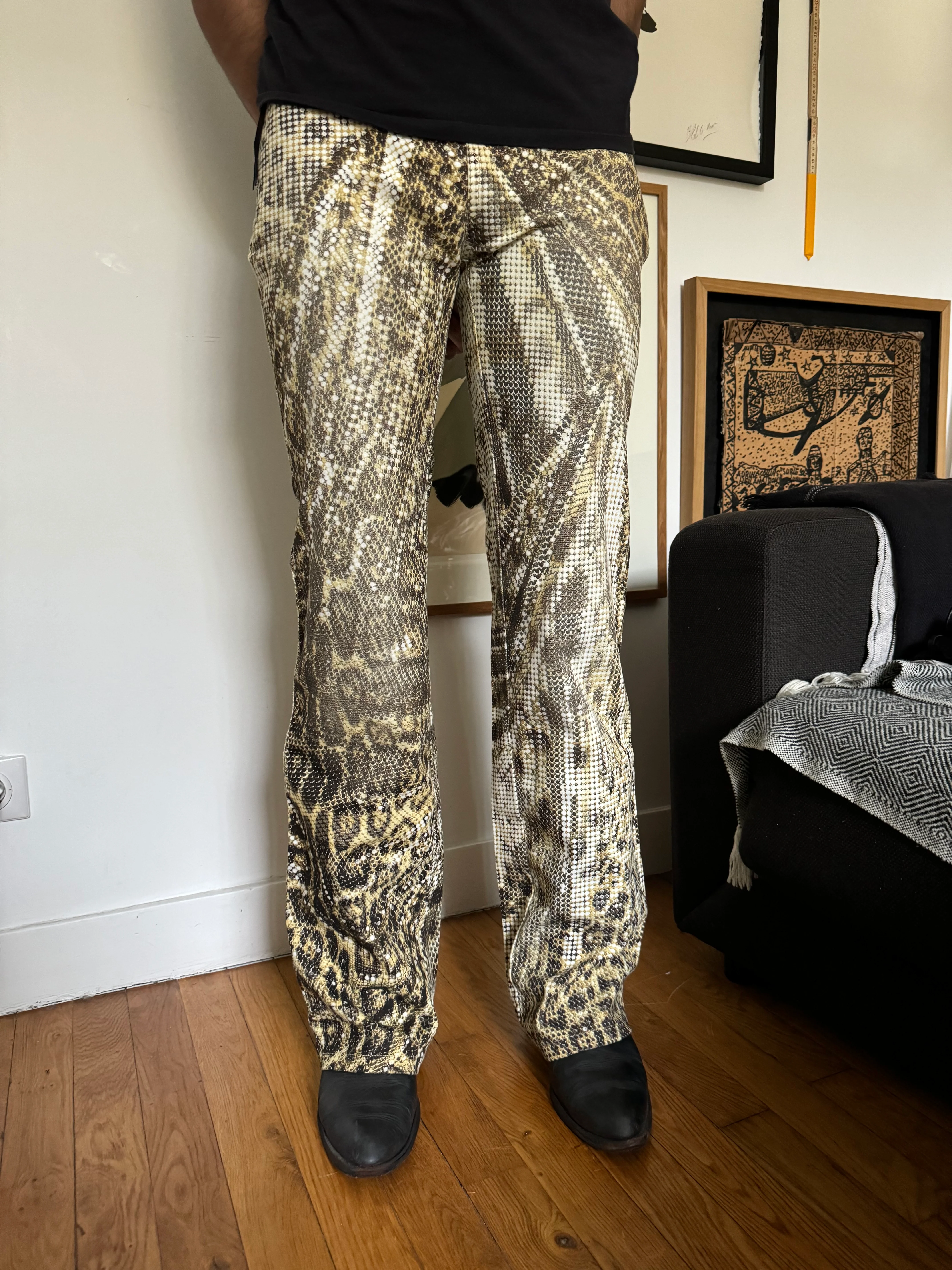 SS2003 Roberto Cavalli Luxurious Leopard Print Pants - Image 2