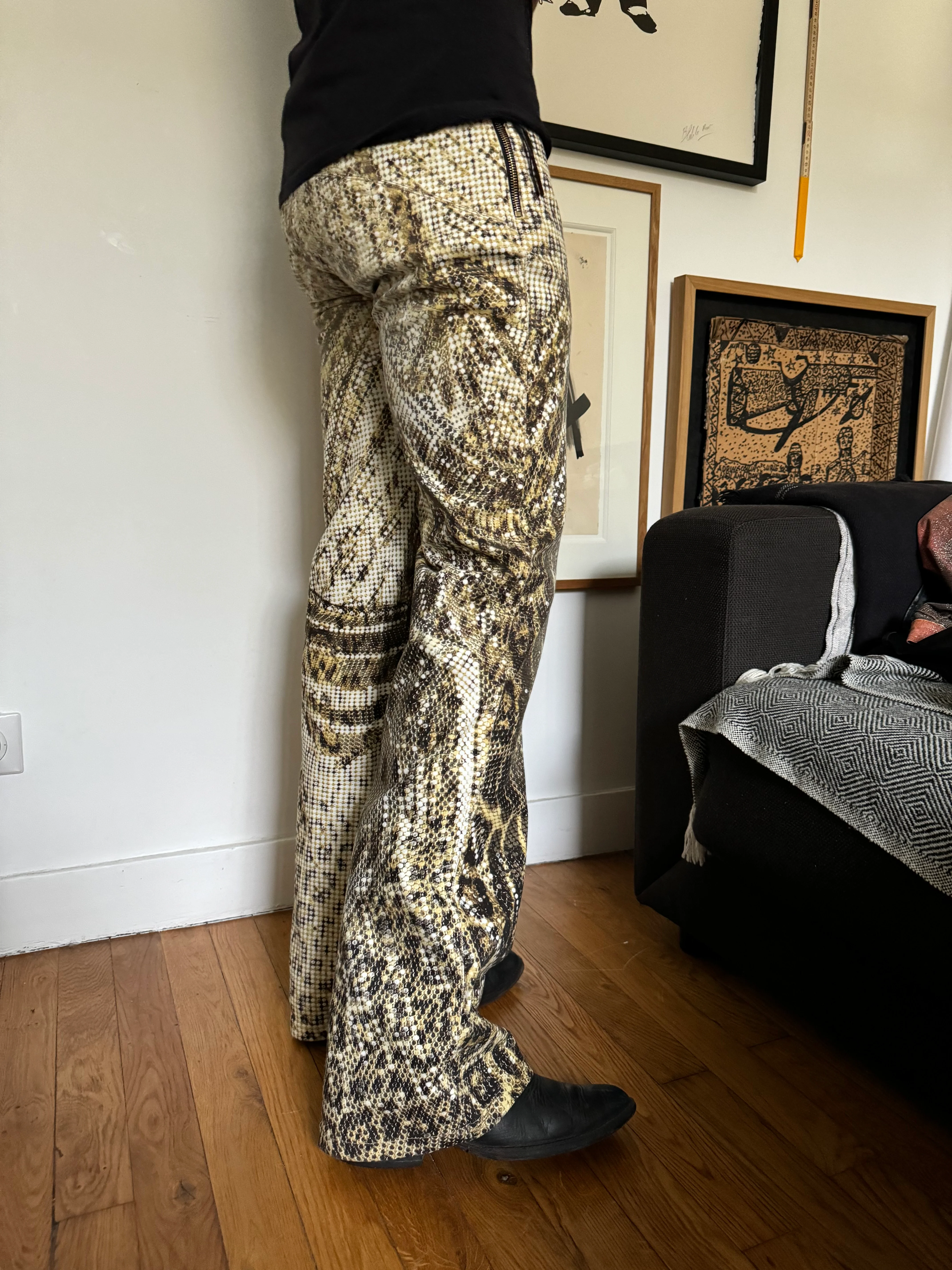 SS2003 Roberto Cavalli Luxurious Leopard Print Pants - Image 3