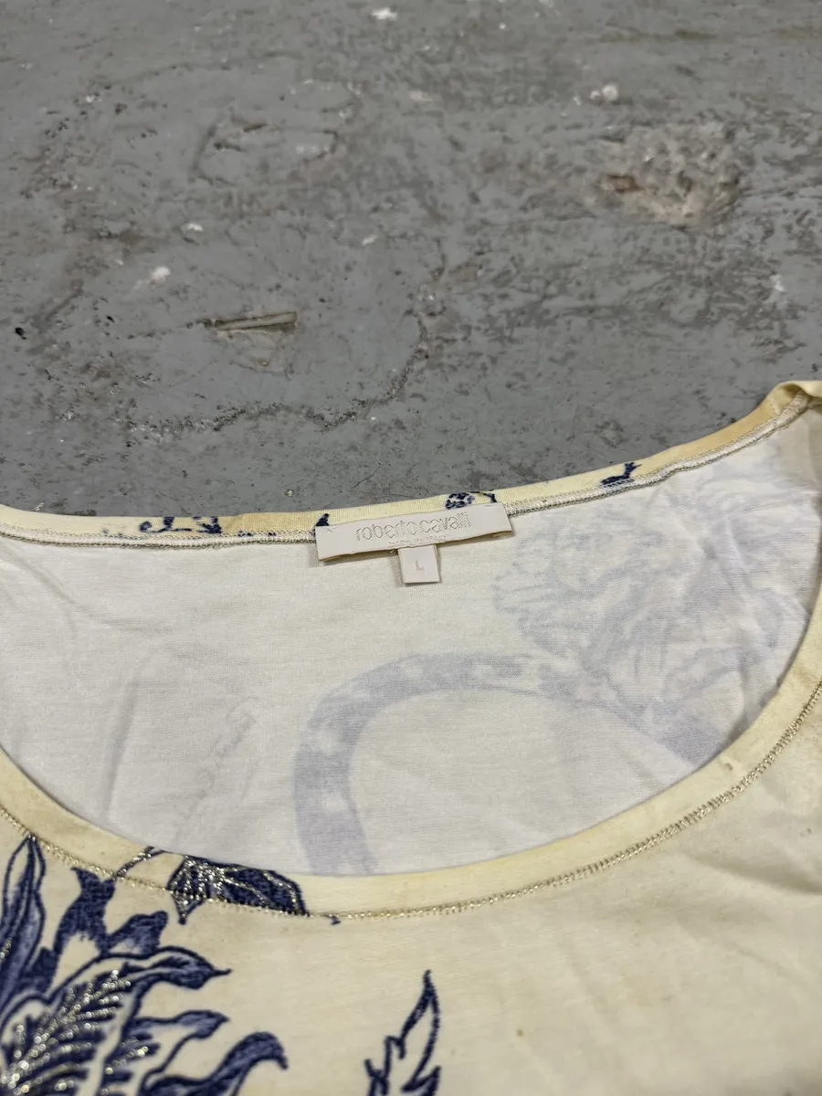 SS2003 Roberto Cavalli Tattoo Tiger Longsleeve Top - Image 5