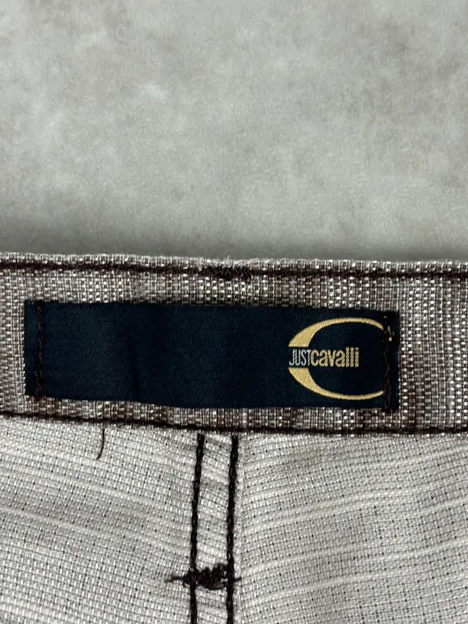 SS2004 Cavalli Archive Flared Light Pants - Image 12