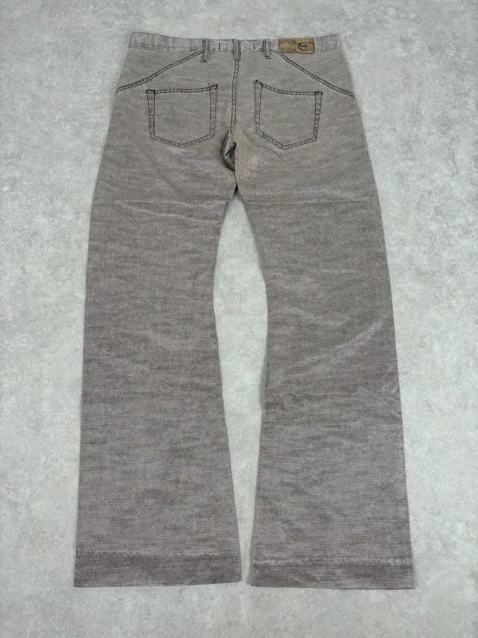 SS2004 Cavalli Archive Flared Light Pants - Image 6