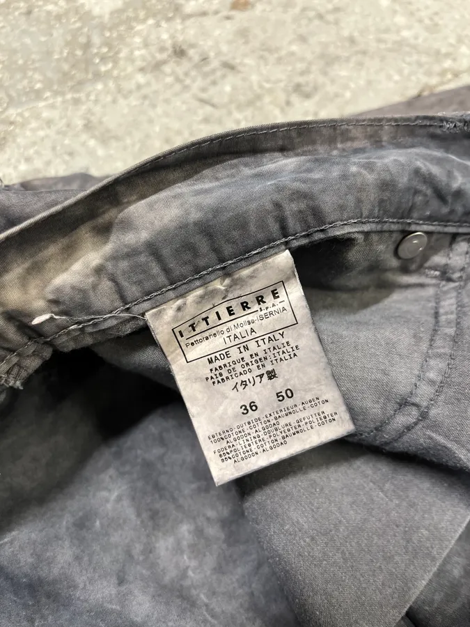 SS2004 Cavalli Grey Light Distressed Pants - Image 13