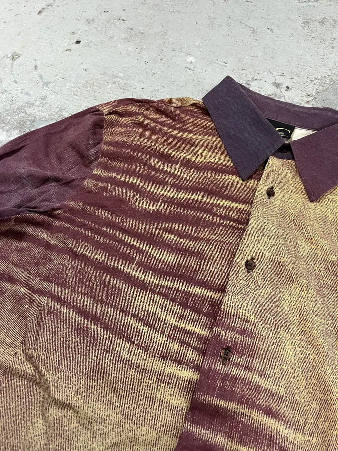 SS2004 Cavalli Purple Sunset Vitality Shirt - Image 6