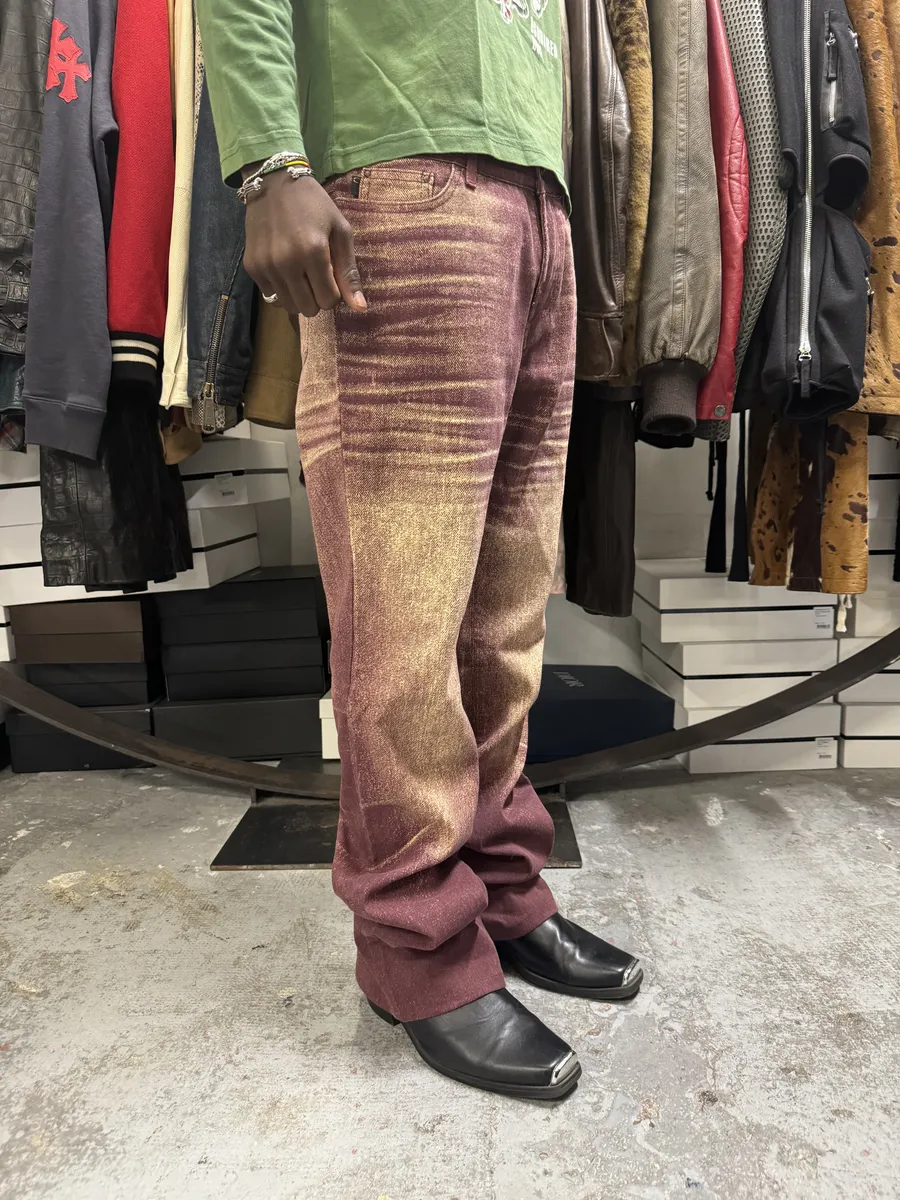 SS2004 Cavalli Sunset Vitality Purple Pants - Image 4