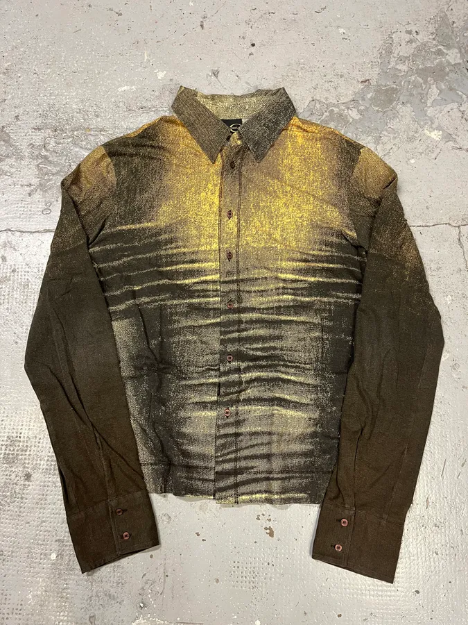 SS2004 Cavalli Vitality Sunset Faded Shirt - Image 4