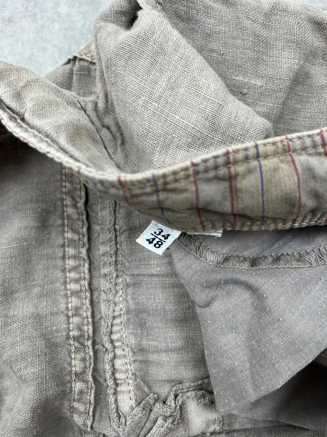SS2004 Dolce & Gabbana Beige Linen Cargo Shorts - Image 13