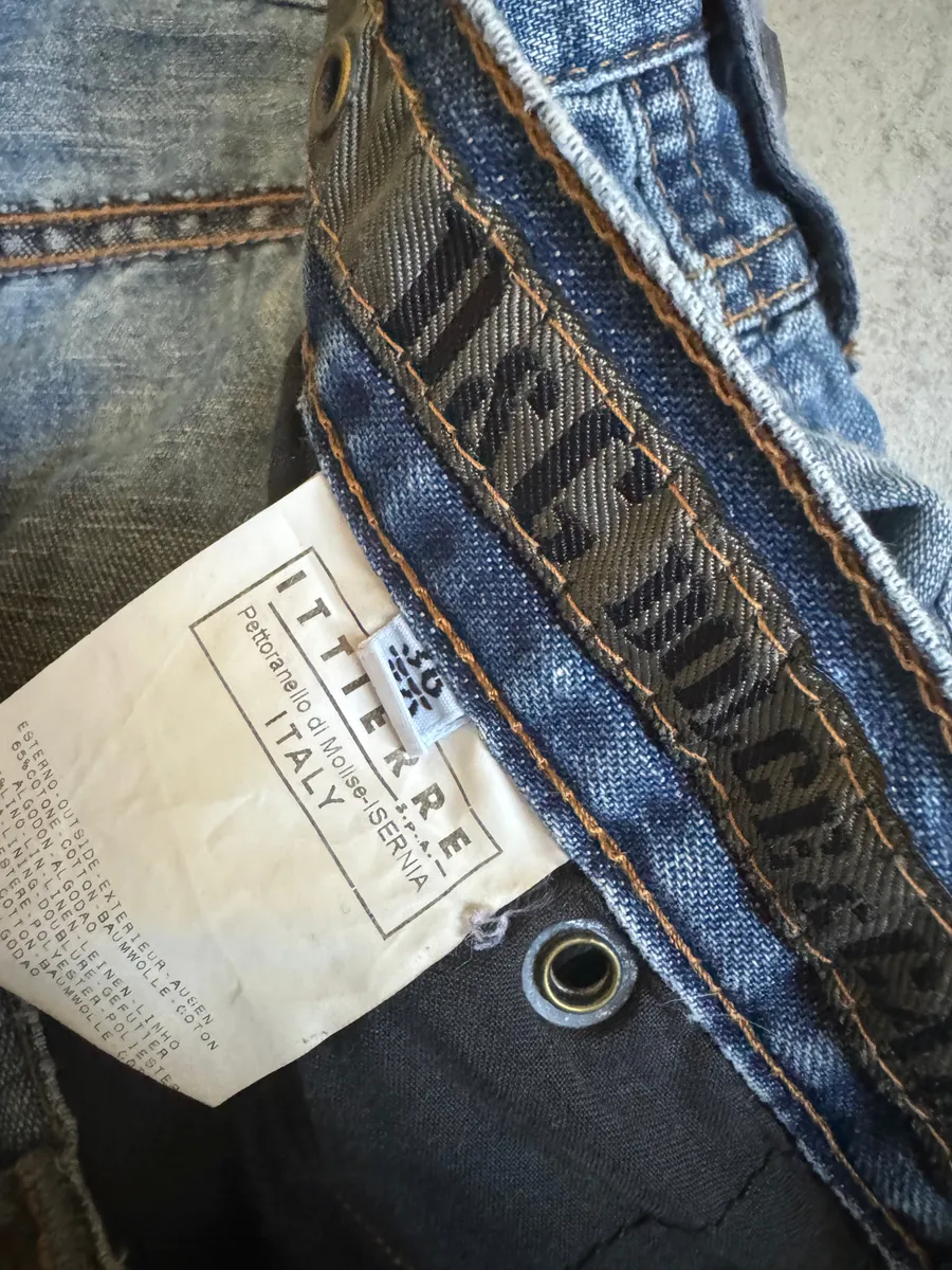 SS2004 Dolce & Gabbana Blue Denim Cargo Relaxed Pants - Image 7